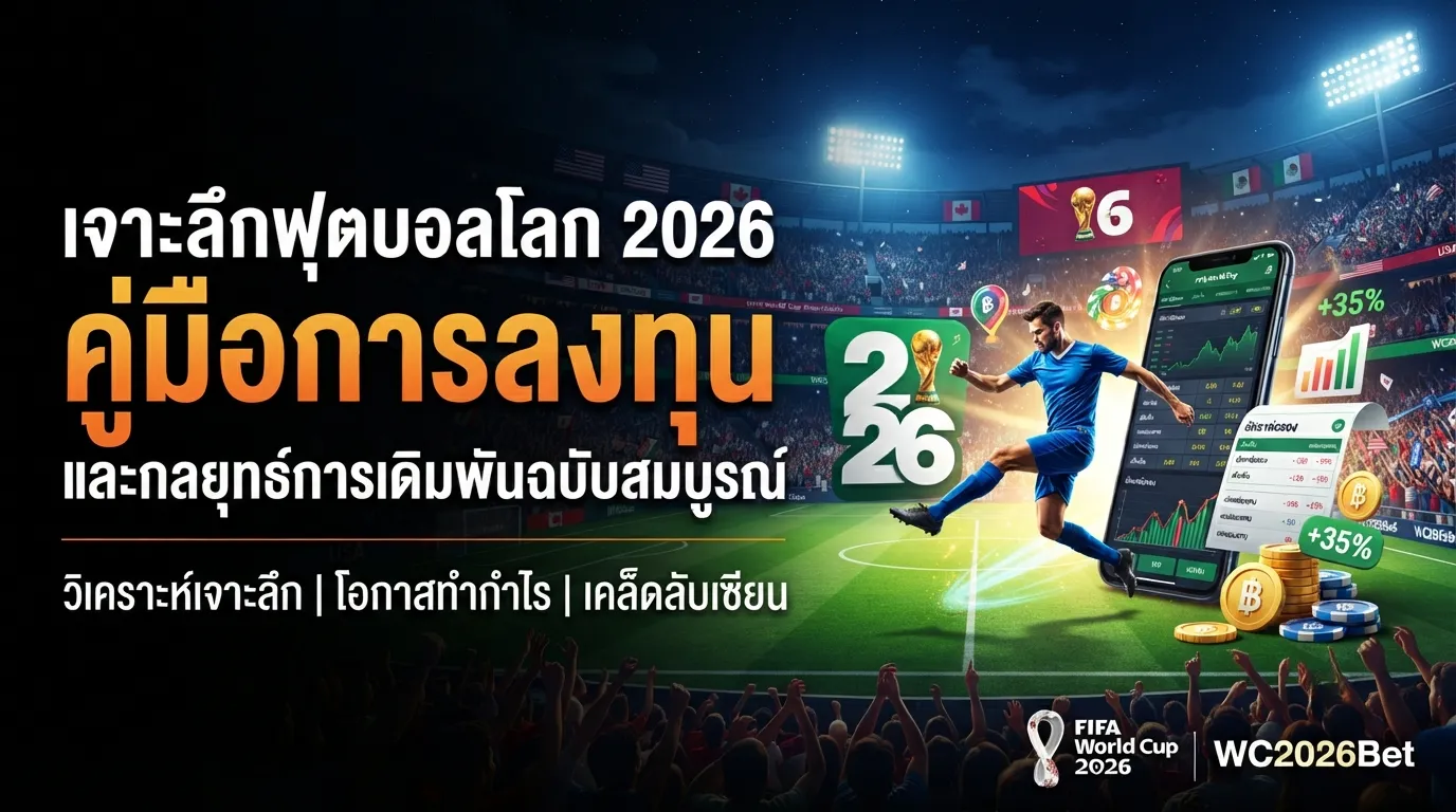 เจาะลึกฟุตบอลโลก 2026: คู่มือการลงทุนและกลยุทธ์การเดิมพันฉบับสมบูรณ์